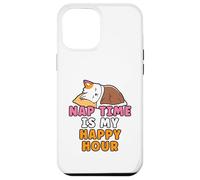 Nap Time Is My Happy Hour Cute Cartoon Lazy Cat Napping Case for iPhone 12 Pro Max