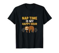 Nap Time is My Happy Hour Father Gym Joke T-Shirt