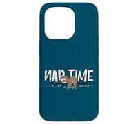 Nap Time Is My Happy Hour Sleepy Cozy Chilling Sloth Case for iPhone 15 Pro