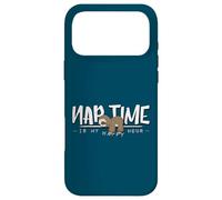 Nap Time Is My Happy Hour Sleepy Cozy Chilling Sloth Case for iPhone 17 Pro Max