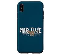 Nap Time Is My Happy Hour Sleepy Cozy Chilling Sloth Case for iPhone XS Max