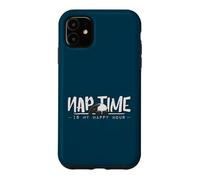 Nap Time Is My Happy Hour Sleepy Cozy Chilling Tapir Case for iPhone 11