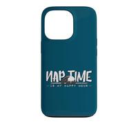 Nap Time Is My Happy Hour Sleepy Cozy Chilling Tapir Case for iPhone 13 Pro
