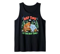 Nap Time is the Best Time Sleepy Bear Cozy Nursery Humor Tank Top