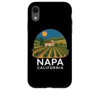 Napa California Wine Country Tasting Valley Love Retro Grape Case for iPhone XR