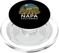 Napa California Wine Country Tasting Valley Love Retro Grape PopSockets PopGrip for MagSafe