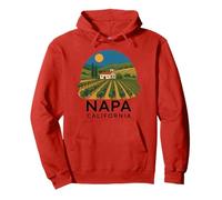 Napa California Wine Country Tasting Valley Love Retro Grape Pullover Hoodie