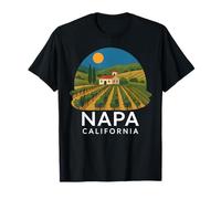 Napa California Wine Country Tasting Valley Love Retro Grape T-Shirt