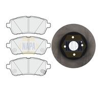 NAPA Front Brake Vented Discs & Pads fits Mazda 2 2007-2015 1.3 1.4 1.5 1.6