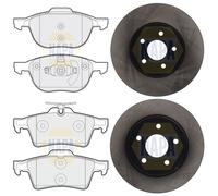 NAPA Front & Rear Brake Discs & Pads fits Ford Focus C-Max 2003-2007 1.6