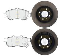 NAPA Front & Rear Brake Discs & Pads fits Honda Jazz II 2002-2008 1.2 1.3