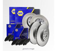 NAPA Front & Rear Brake Discs & Pads fits Nissan Juke 2019 on 1.0 1.6