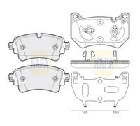 NAPA Front & Rear Pads fits Audi Q5 2016-2020 2.0
