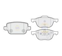 NAPA Front & Rear Pads fits Ford Kuga I 2008-2012 2.0 2.5