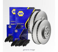 NAPA Front Vented & Rear Vented Brake Discs & Pads fits BMW X6 2008-2014