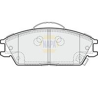 NAPA Front Brake Pad Set fits Hyundai Accent II 1999-2006 1.3 1.5 1.6