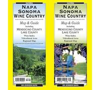 Napa & Sonoma Wineries, California Guide Map