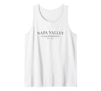 Napa Valley California - Simple Napa Valley CA CV14X Tank Top
