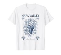 Napa Valley Grapevine Botanical Value Graphic T-Shirt, Men, White, L