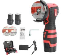 Napacoh 18V Cordless Angle Grinder with 2 Battery and 1 Charger, Small Angle Grinder for Cutting and Polishing (550 Watt, 10 mm Cutting Depth, Standby Time 40 Minutes)