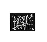 Napalm Death Anarcho Punk Grindcore D Patch Badge Embroidered Iron on Applique Souvenir Accessory