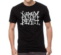 Napalm Death Logo Mens T-Shirt Men Shirt Tee Black Size M