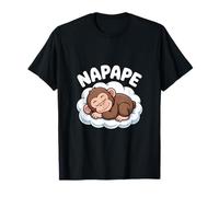 NAPAPE Sleepy Monkey On Cloud Cute Nap Vibes T-Shirt