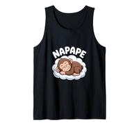 NAPAPE Sleepy Monkey On Cloud Cute Nap Vibes Tank Top