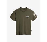 Napapijri Amundsen Short Sleeve T-Shirt Green White - S