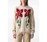 Napapijri Bloom floral-intarsia sweater - Neutrals XS