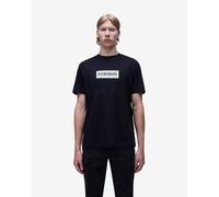 Napapijri Box Logo Short Sleeve T-shirt pure black white - S