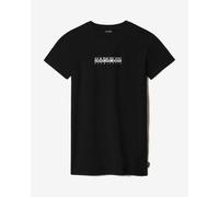 Napapijri Box Short Sleeve T-Shirt Black White Women - M