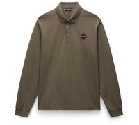 Napapijri - E-Badge L/S - Polo shirt size S, brown