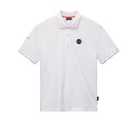 Napapijri E Badge Polo Shirt White Heron - M