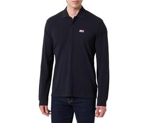 Napapijri Evan Long Sleeve Polo Shirt Black