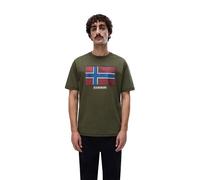 Napapijri Flag Tiki Short Sleeve T-shirt Green 3XL Men
