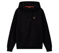 Napapijri Hoodie - Napapijri B-Badge Loopback Hooded Sweat - Black, Tea Leaf