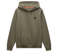 Napapijri Hoodie - Napapijri B-Badge Loopback Hooded Sweat - Black, Tea Leaf