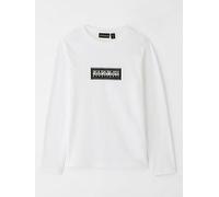 NAPAPIJRI Kids Unisex B-Chamois Long Sleeve Top, White, Size 10 Years White