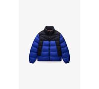Napapijri Medium Men's A-Molveno Stand Puffer Jacket In Royal Blue- New