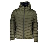 Napapijri Mens Apulia Hooded Puffer Jacket - Dark Green Nylon - Size 2XL