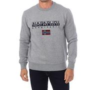 Napapijri Mens Ayas Crew Sweatshirt Medium Grey Melange M