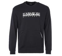 Napapijri Mens B-Sella sweatshirt with kangaroo pocket zipper NP0A4G6S men - Black Cotton - Size X-Large