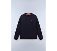Napapijri Men's Badge Logo Sweatshirt Blue Marine in Navy | Size: Medium Napapijri Navy M