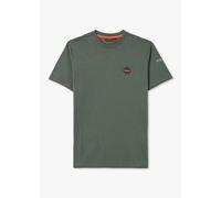 NAPAPIJRI Mens Bollo Badge T-Shirt In Green Urban Mens Clothing Size: L, Colour: Green Fabric