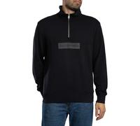 Napapijri Men's Box Logo Zip Fleece, Black