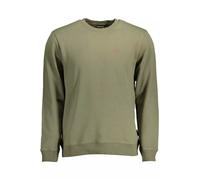 Napapijri Mens Classic Crew Neck Sweatshirt - Sage Green Cotton - Size Small