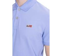 Napapijri Men's Eruggy Short Sleeve Polo Shirt Light Blue S