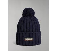 Napapijri Mens Fea 2 Bobble Hat - Blue Wool - One Size