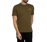 Flint Back Graphic T-Shirt Dark Olive M